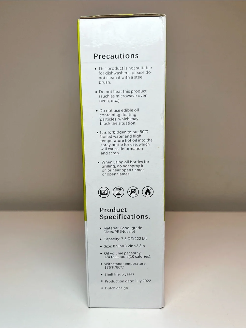 NGECORS Oil Sprayer for Cooking - White and Clear